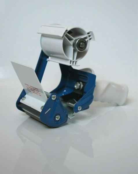 Handabroller blau K50B mit Bremse, robuster Metallrahmen